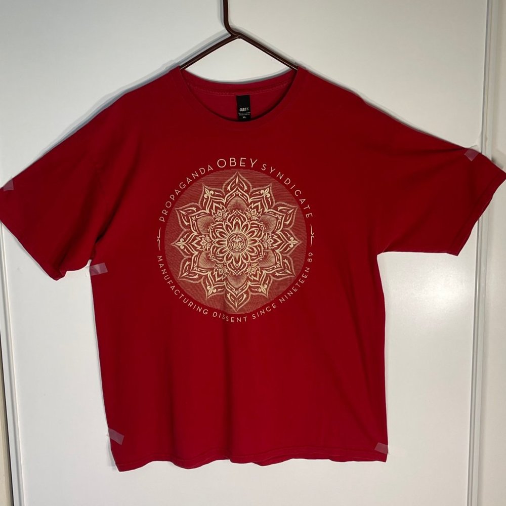 Obey - Propaganda - Genuine - Large - Red and Gold